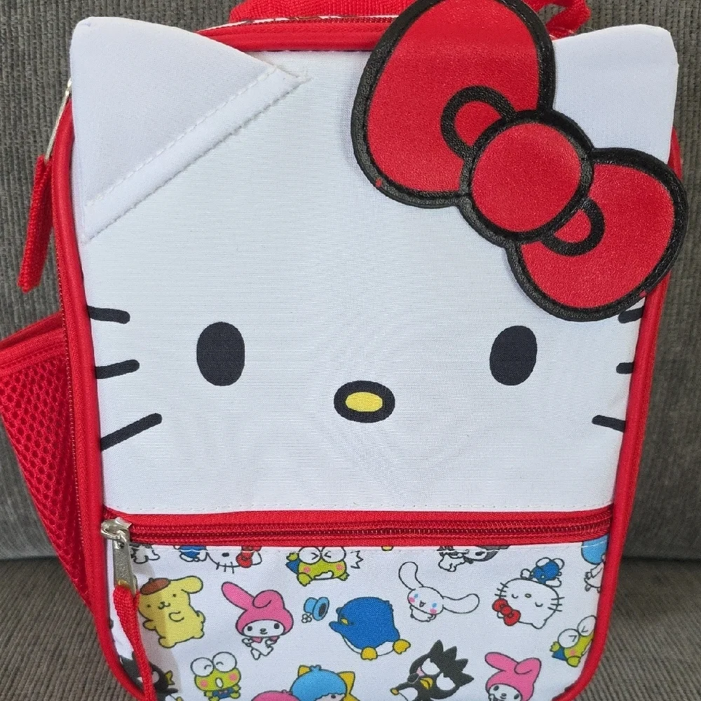 Hello Kitty Red and White Kids Lunch Bag, NWT
